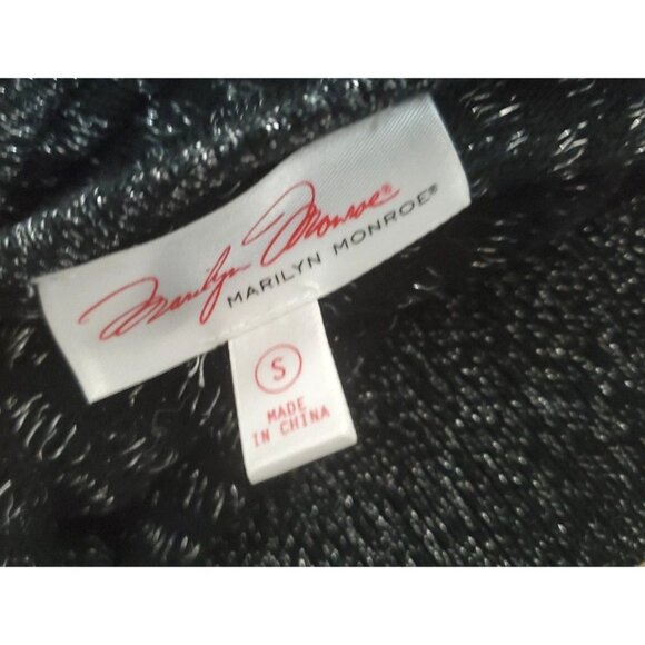 Marilyn Monroe Small Sweater Cold-Shoulder Shirt Long-sleeve Lightweight Top - Picture 7 of 10